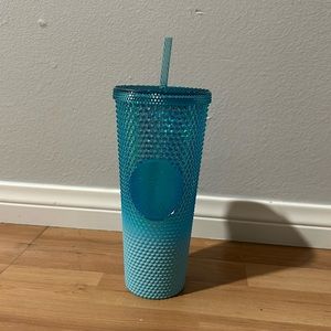 Starbucks Light Blue Ombré Studded 24 oz Tumblr